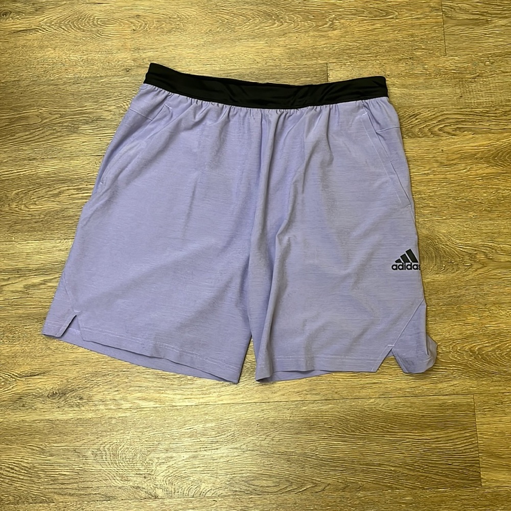 Men’s Athletic Training Adidas Shorts Lilac Sz - XL